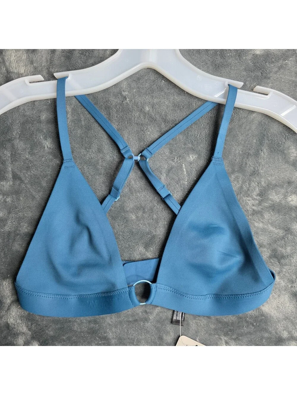 Free People Intimately Oh Scuba Bralette Midnight Cowboy Bra Sz XS NWT